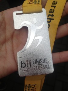 My first medal for half marathon