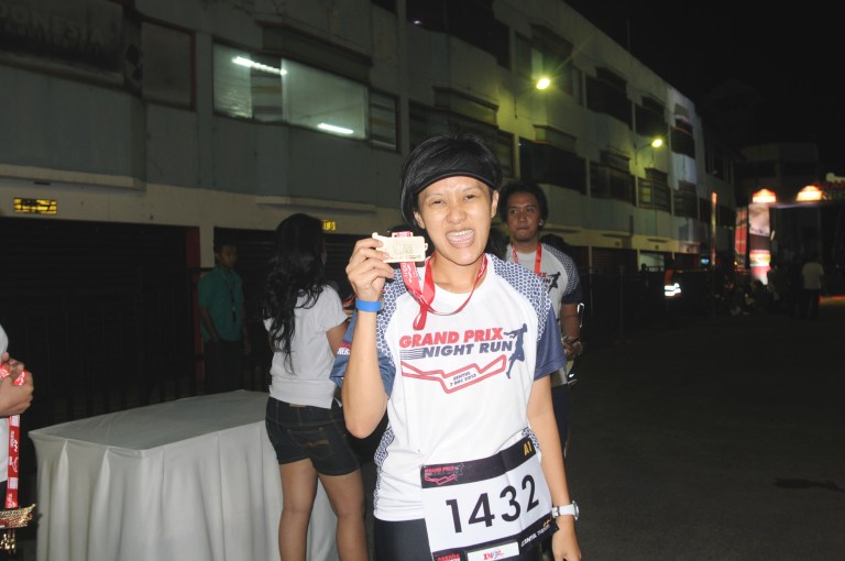 Finisher medalnya bagus..Happy! :D
