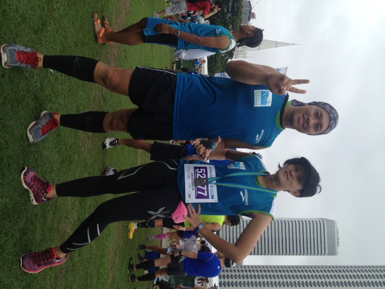 with my brother, yg medalnya lbh banyakan dia skrg :) 