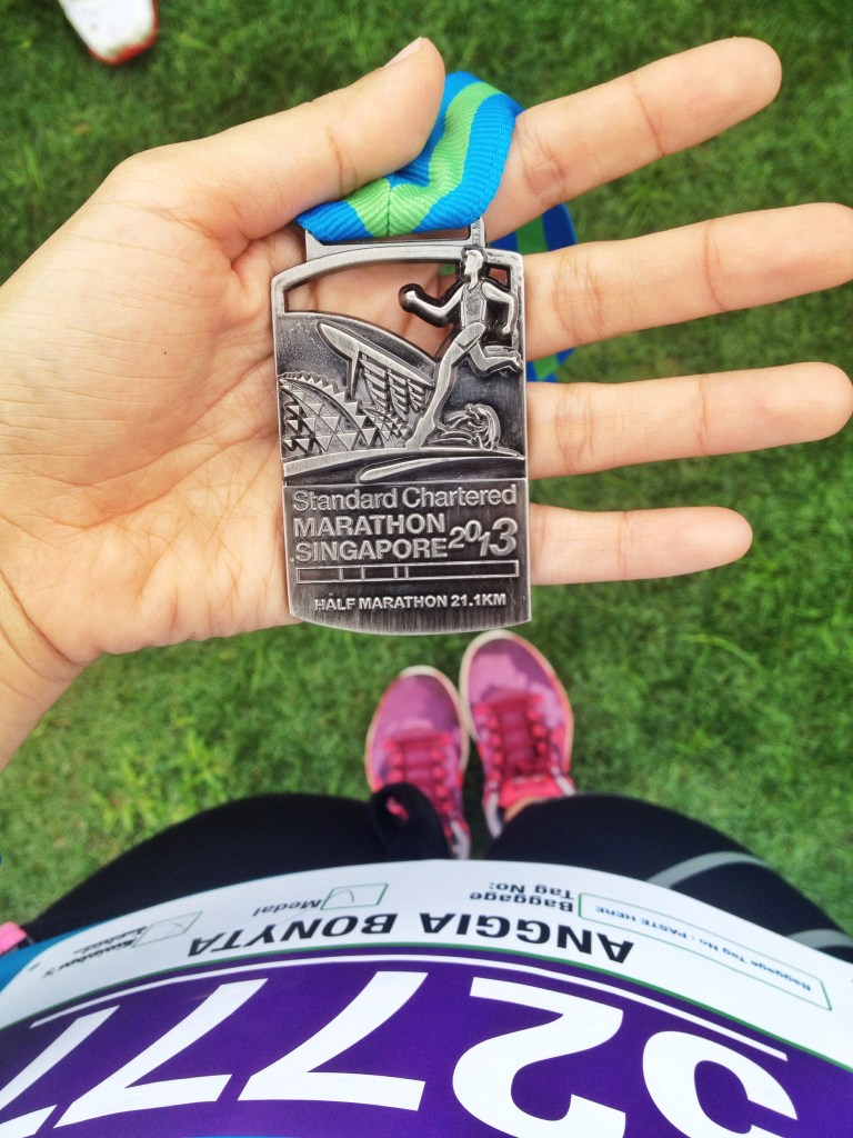 My 2nd medal for Half Marathon. Cihuy!