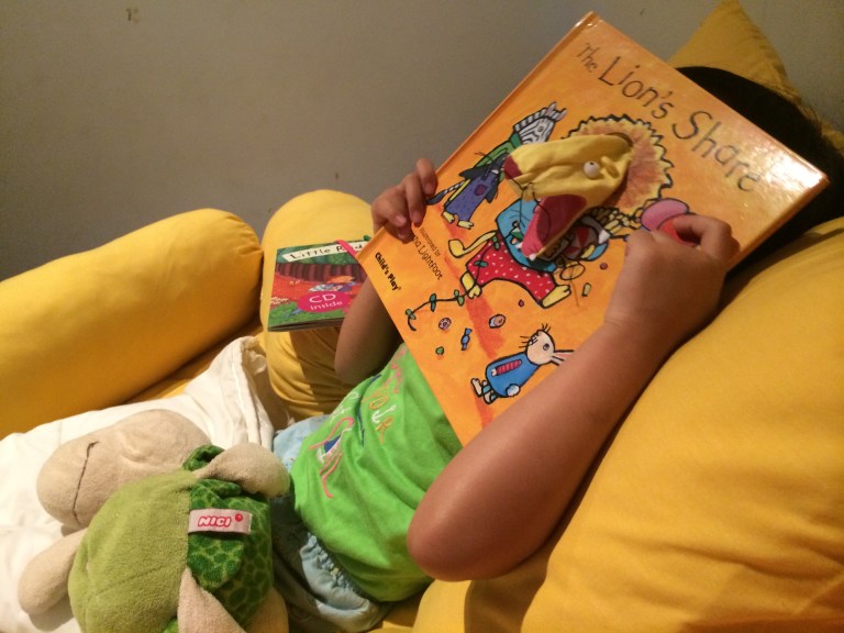 Salah satu buku favorit Kilau dan saya, The Lion's Share :)